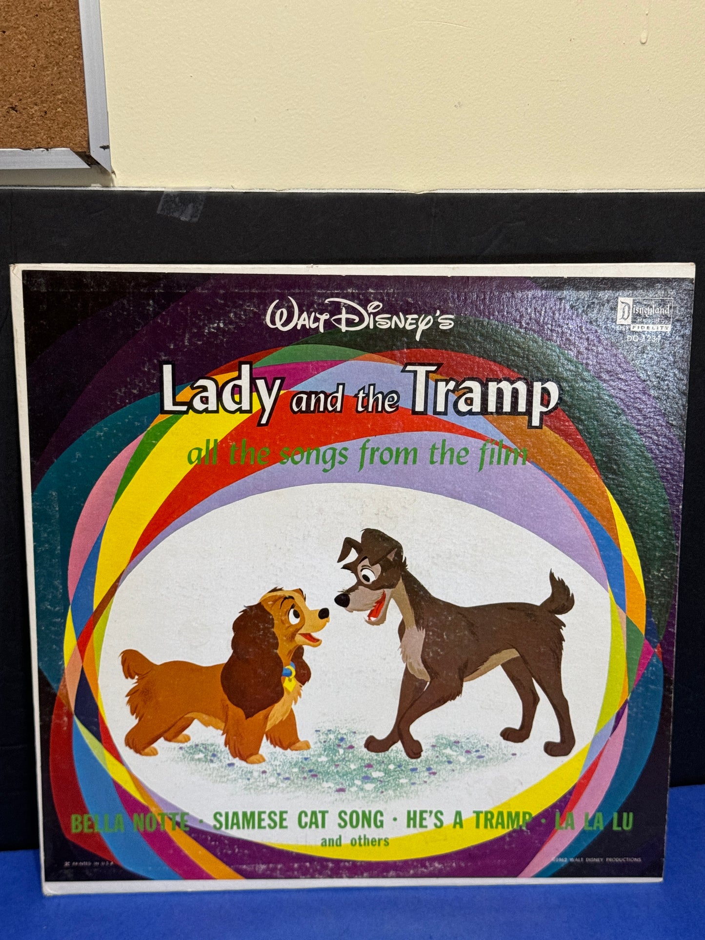 Walt Disney "Lady and the Tramp" All The Songs from the Film LP - Vintage