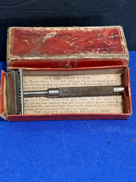 Christy Safety Razor with Original Box - Vintage