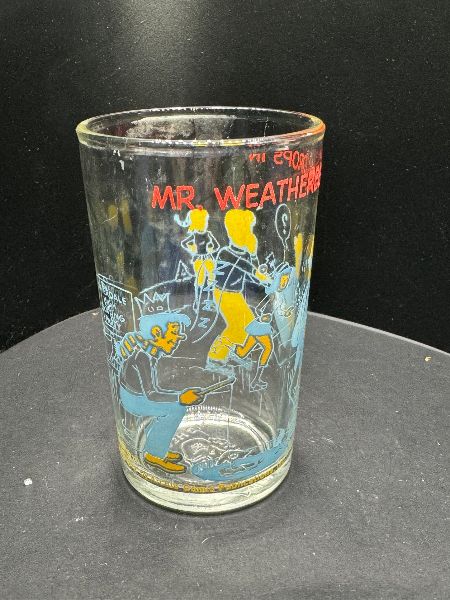 Archie Comics Vintage Welch's Jelly Glass 1971 Embossed Bottom Various