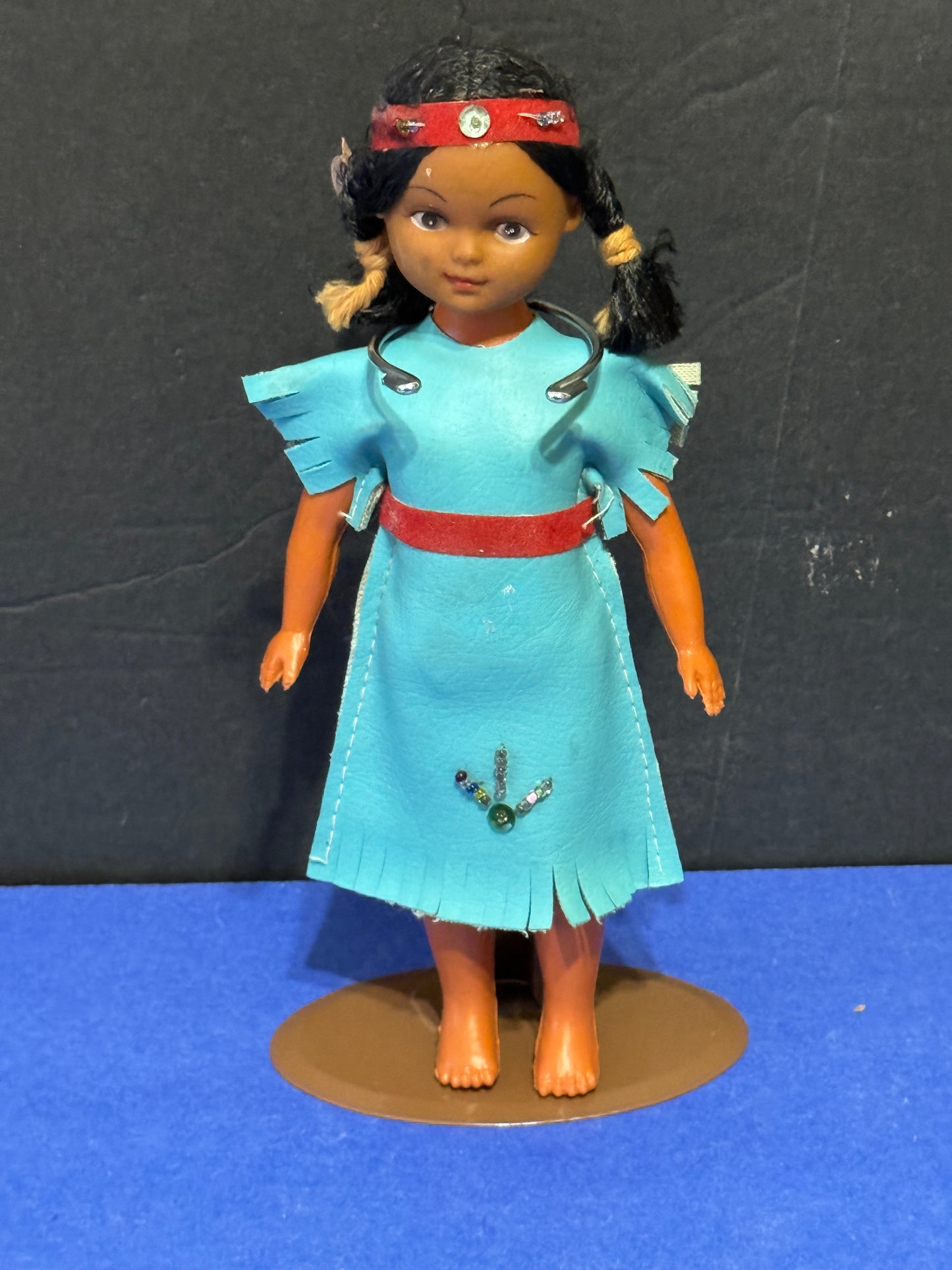 Indian Maiden Vinyl & Plastic Doll  - Vintage