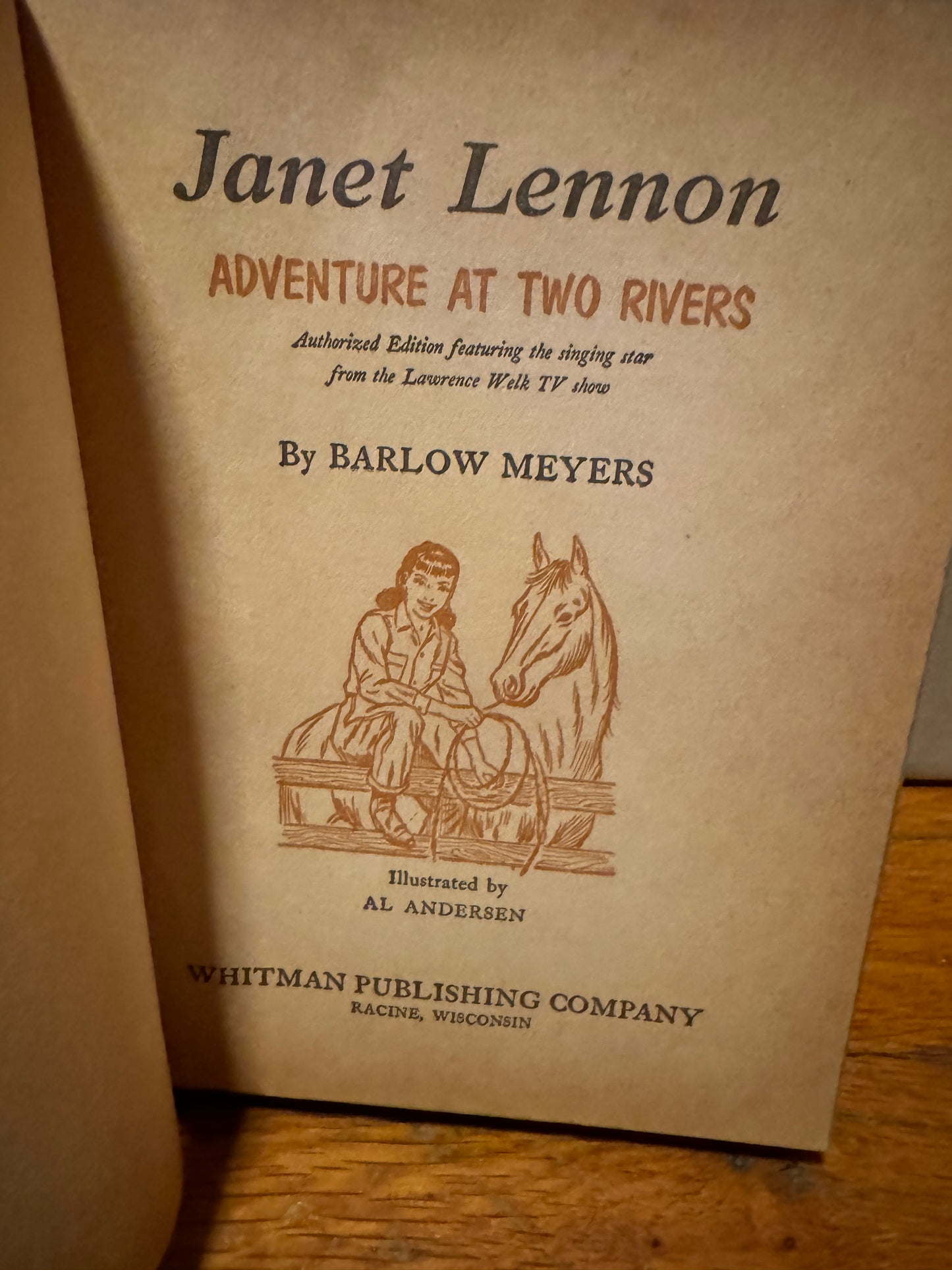 Adventure at Two Rivers and The Angels 1963 Janet Lennon (Set of Two)