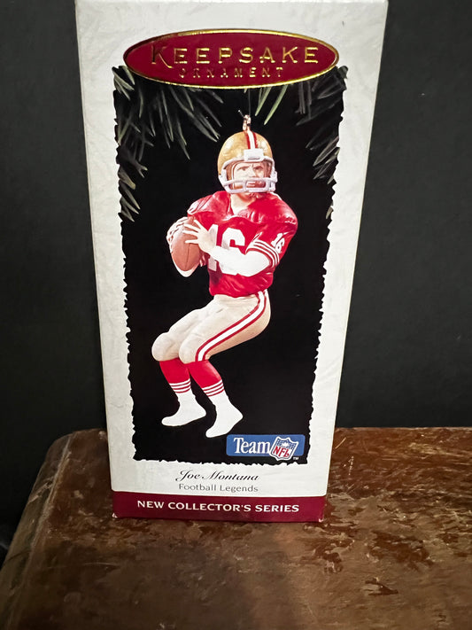 Joe Montana Kansas City Chiefs Keepsake Ornament NIB 1995