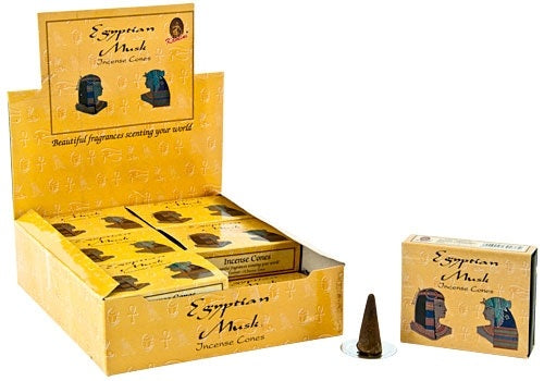 Kamini Egyptian Musk Cones Incense - 10 Cone Packs