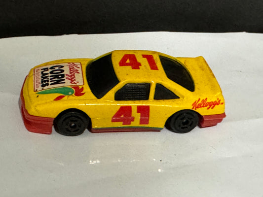 Kellogg's Corn Flakes Diecast Metal Race Car Yellow #41