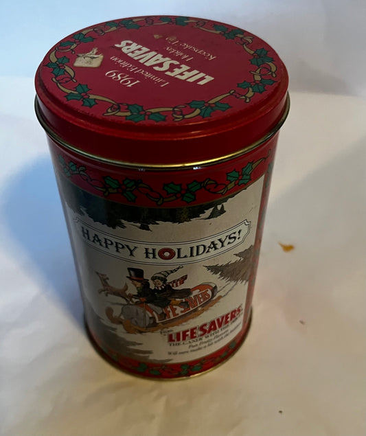 Lifesavers Christmas Tin 1988 Vintage