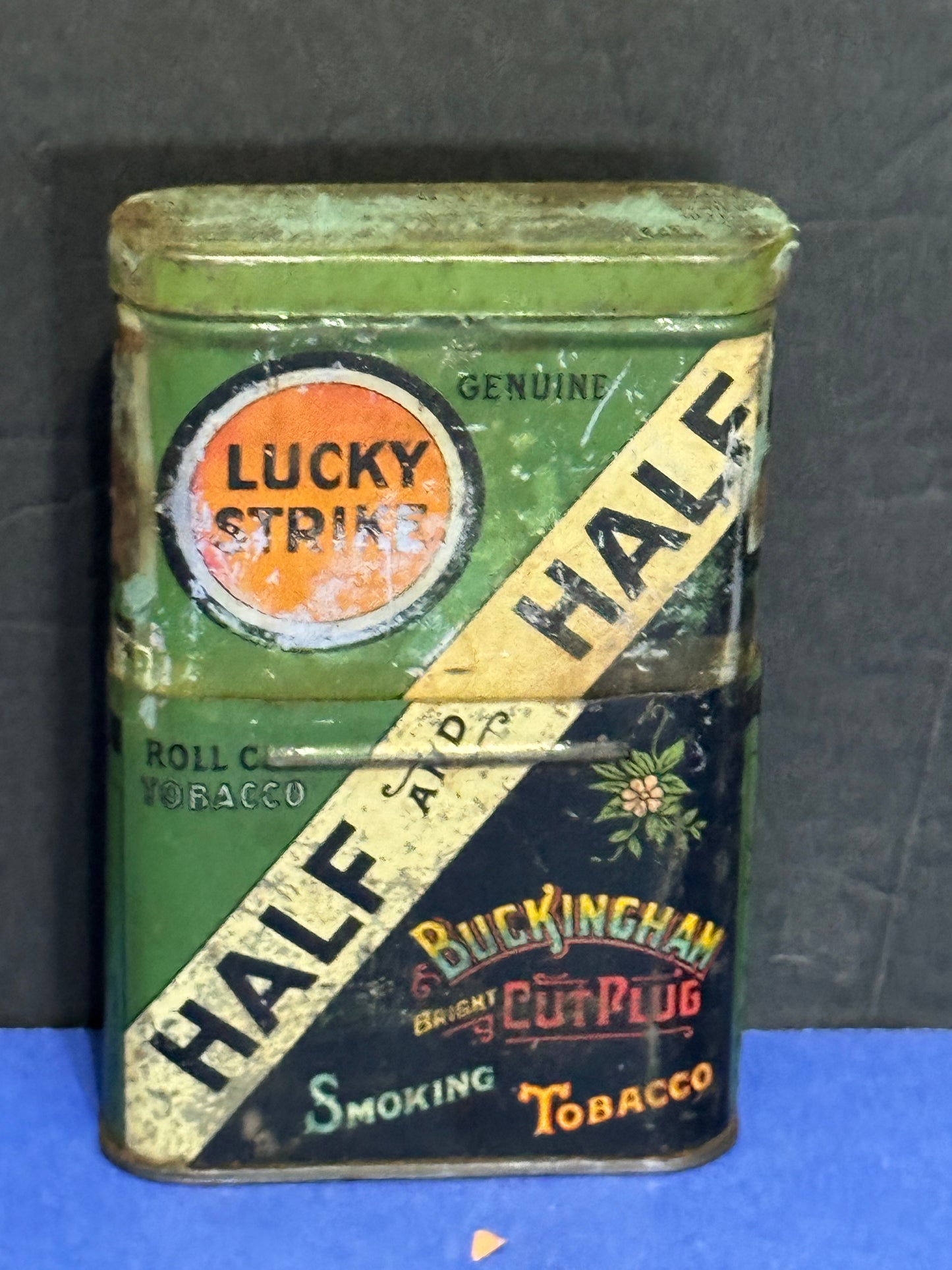 Lucky Strike Half and Half Cut Plug Smoking Tobacco - Vintage