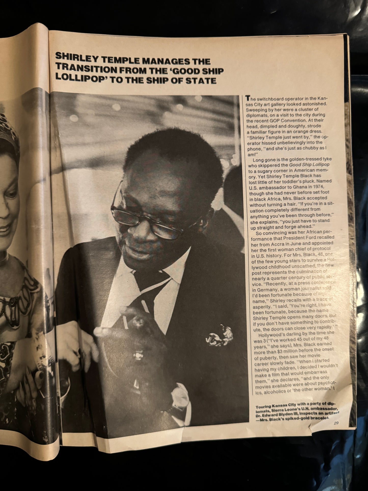 People Weekly - September 13, 1976 - Article on Ambassador Shirley Temple