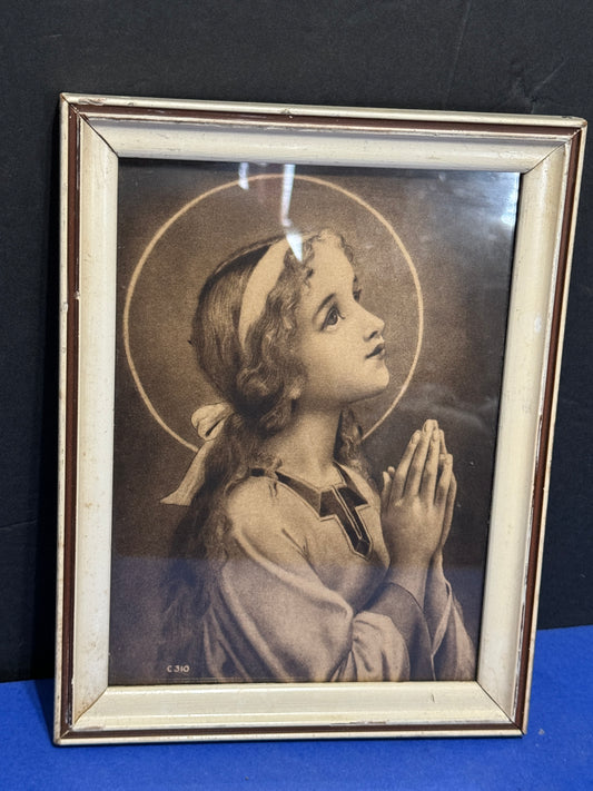 Virgin Mary Praying - 1920s Vintage Antique