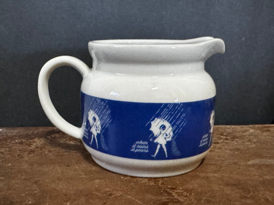 When It Rains It Pours Morton Salt Girl Ceramic Creamer Small Pitcher