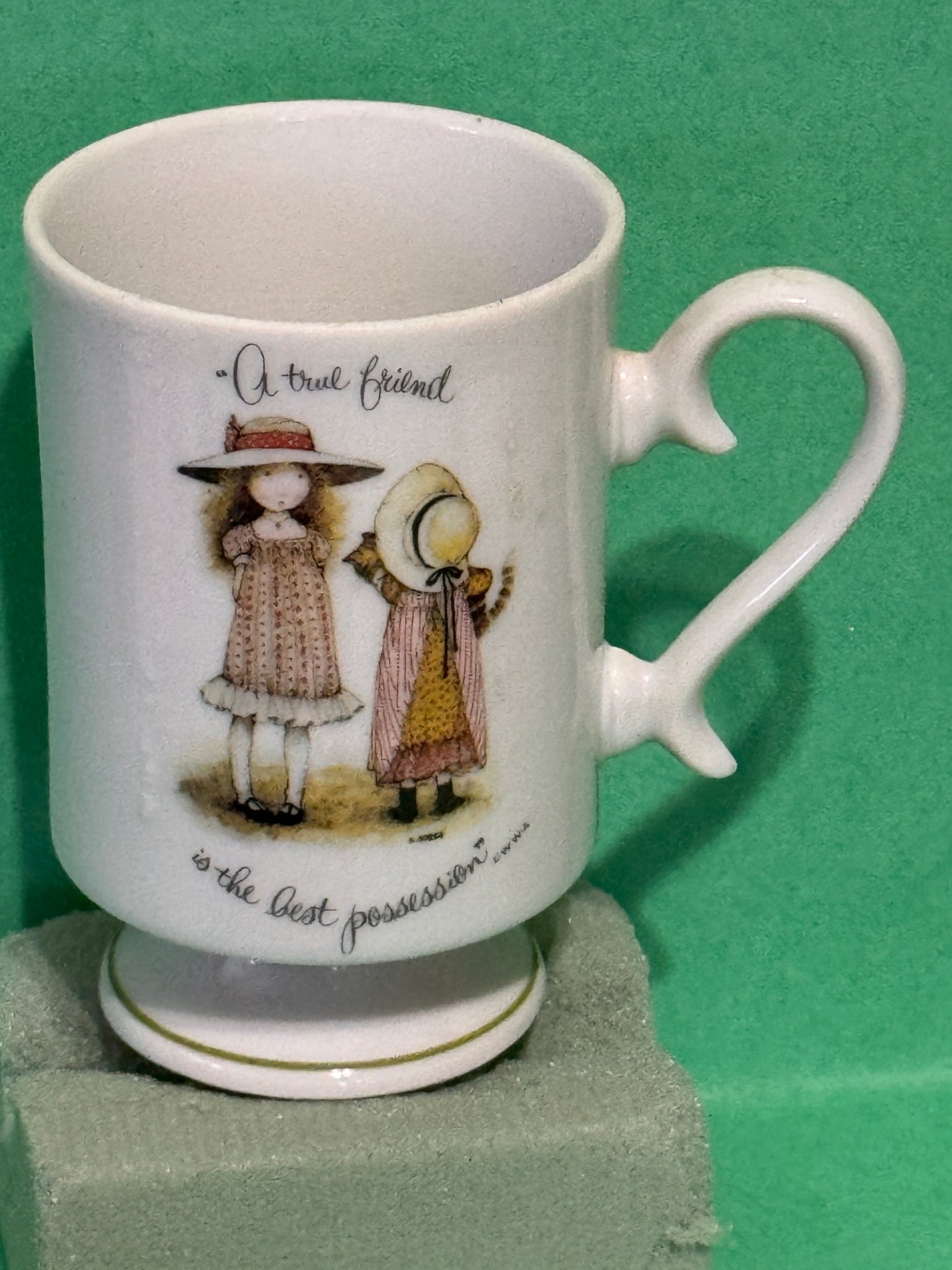 Holly Hobbie Pedestal Coffee 8 oz Mugs You Pick... - 70s Vintage