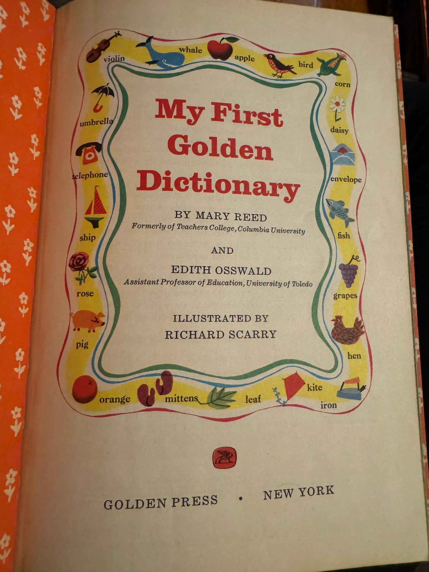 My First Golden Dictionary Hardcover 1957