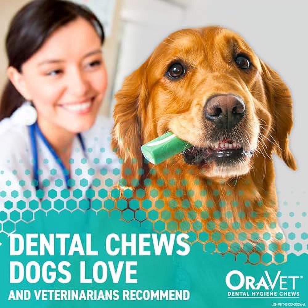 ORAVET Hygiene Dental Chews for Dogs, Small Dogs, (10-24 lbs), 30 count