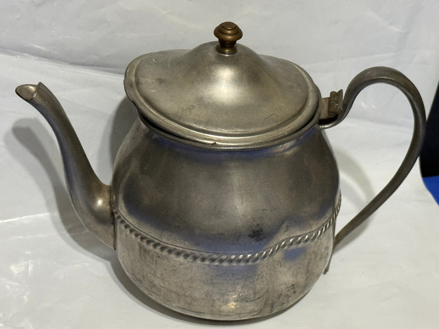 Antique Pewter Teapot - Vintage