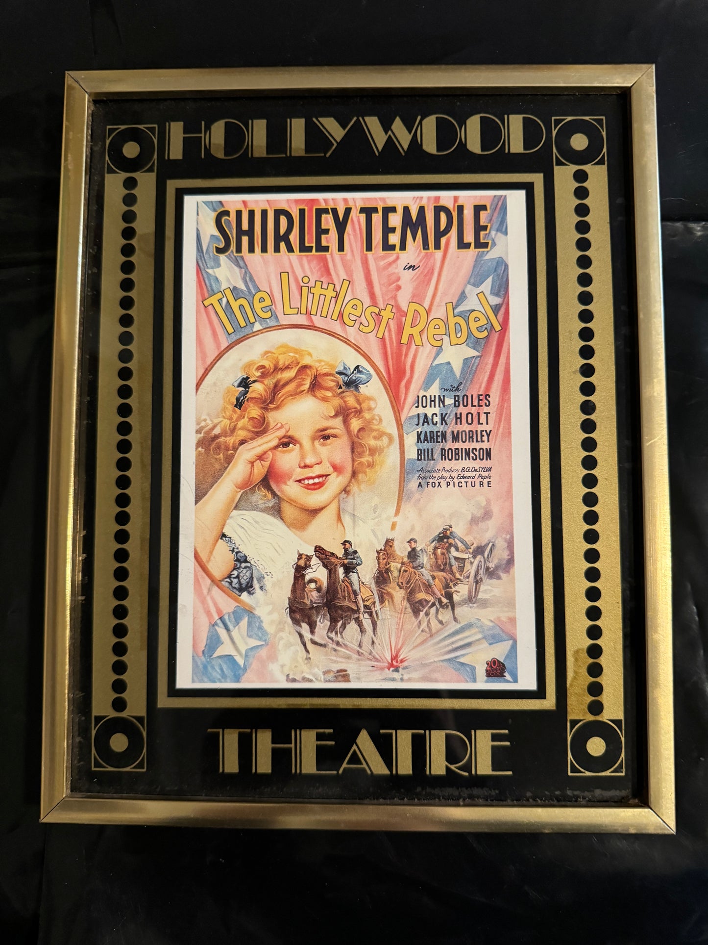 Shirley Temple The Littlest Rebel Movie Poster Post Card