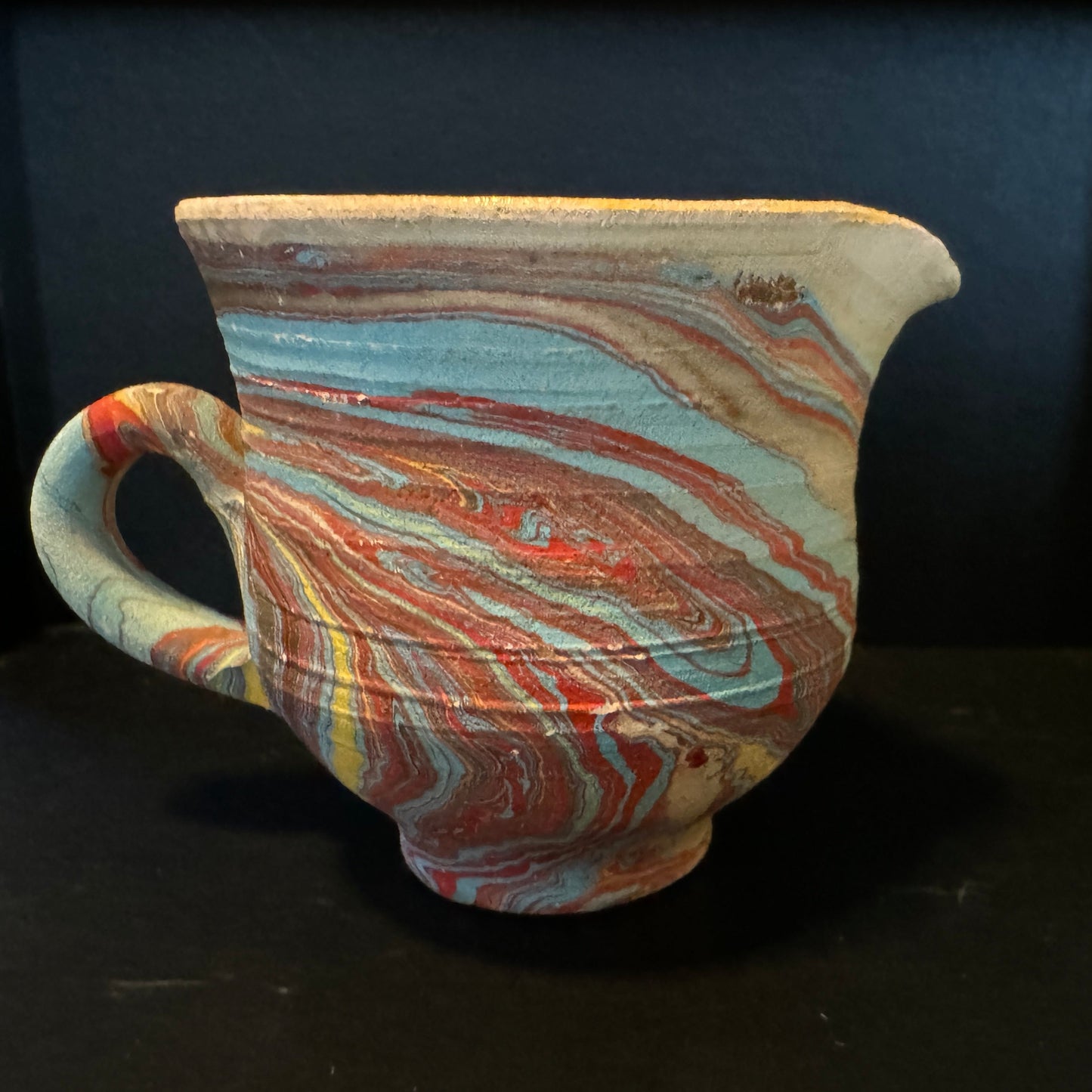 Nemadji Mini Pottery Pitcher with Handle