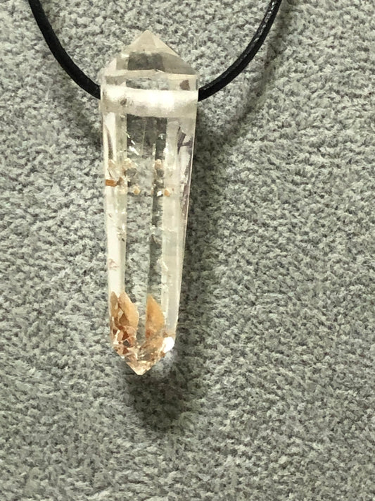 Crystal Quartz Point Pendants Hand carved and polished Beautiful!