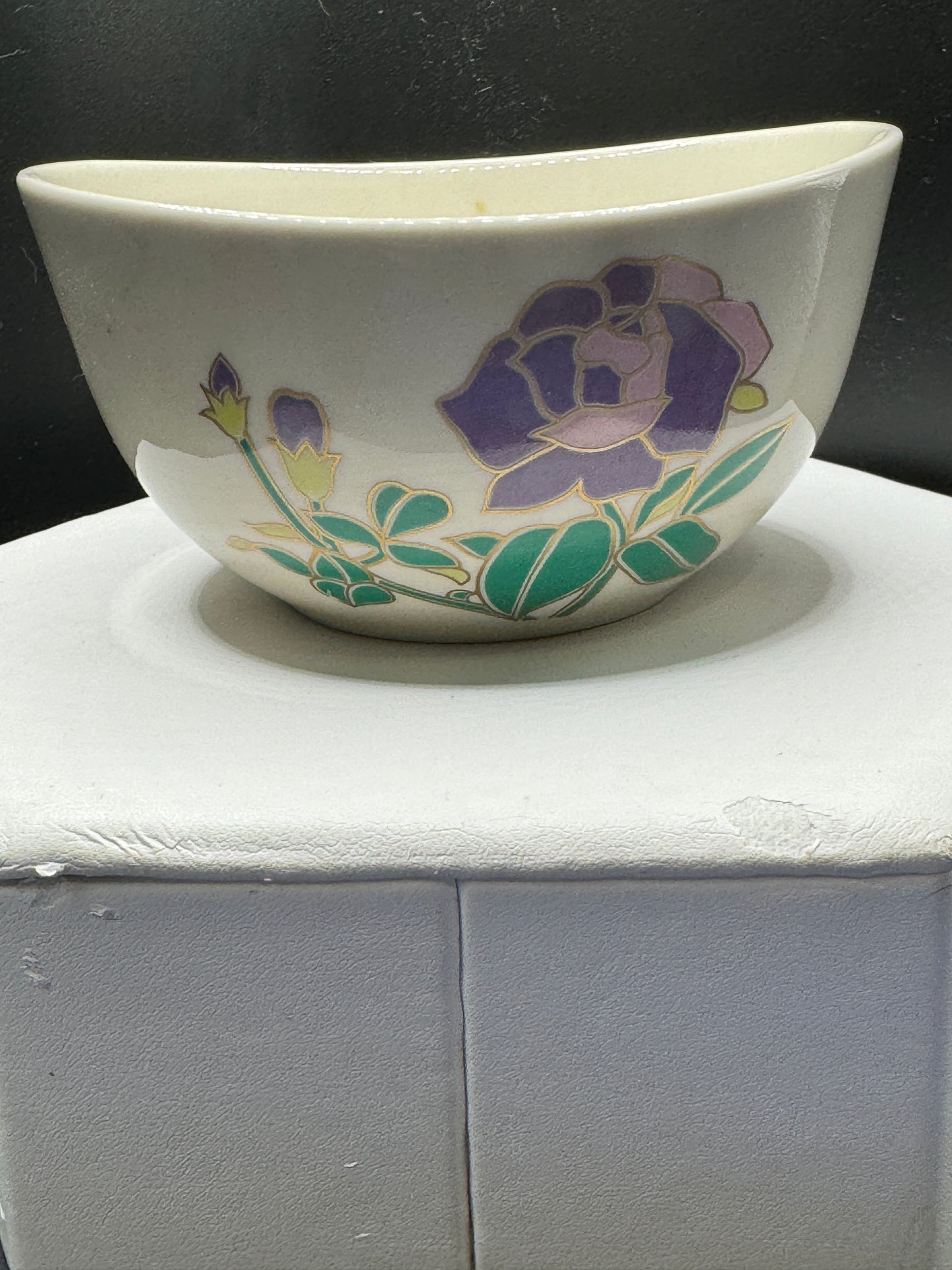 Chinese Rice Bowls Porcelain Beautifully hand painted (set of 5) - Vintage