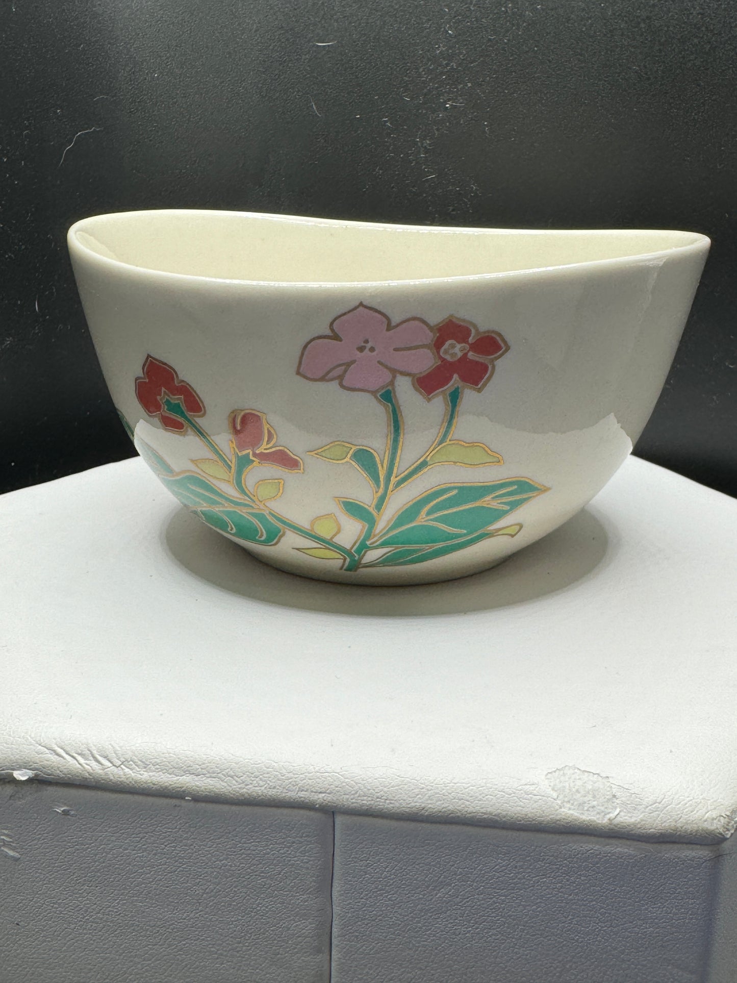 Chinese Rice Bowls Porcelain Beautifully hand painted (set of 5) - Vintage