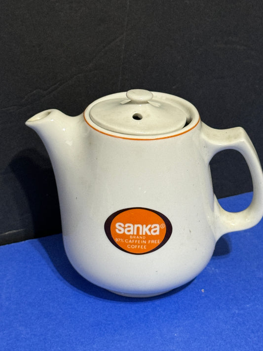 Sanka Brand Caffein Free Individual Coffee Pot - Vintage