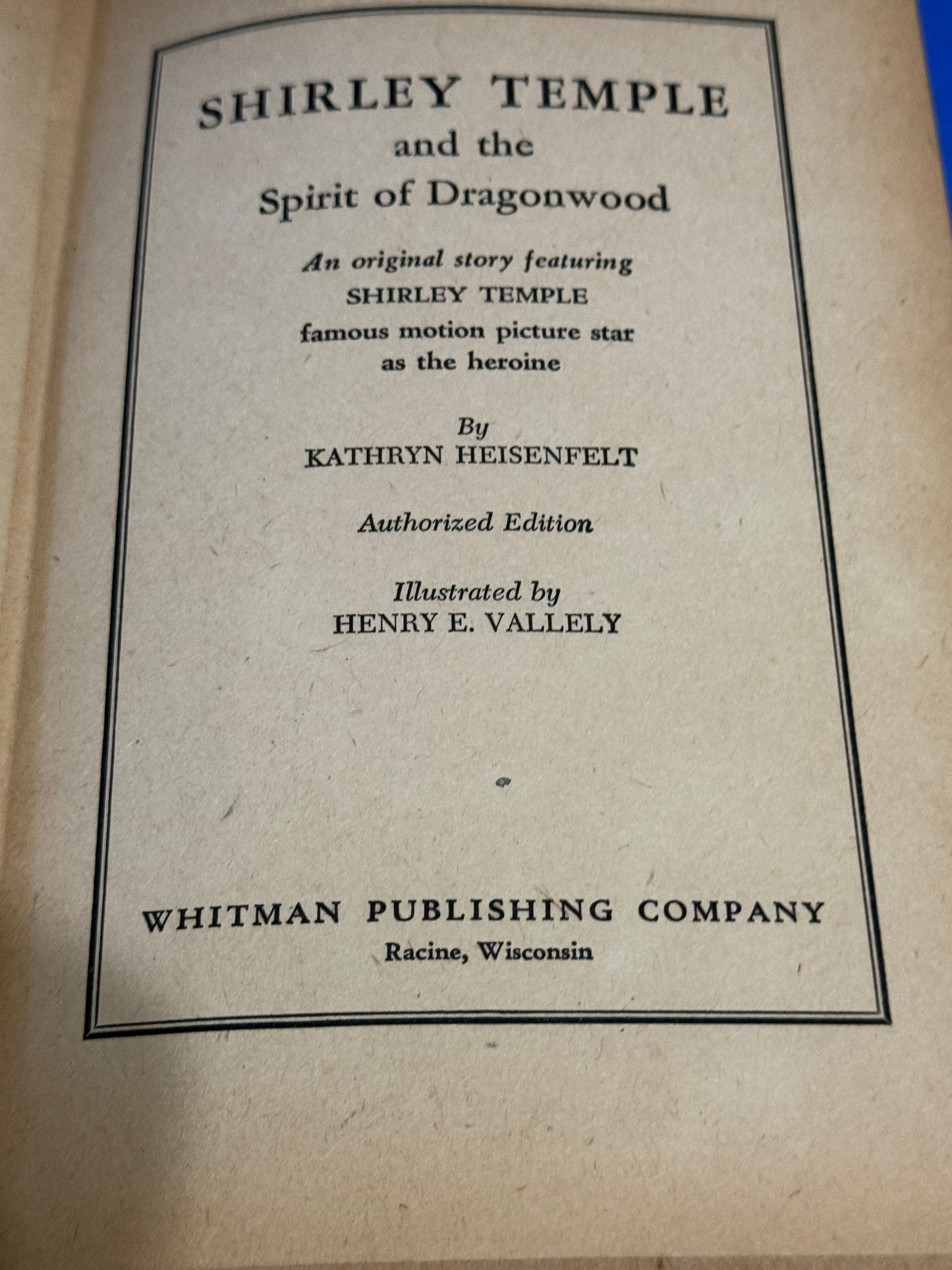 Shirley Temple and the Spirit of Dragonwood No. 2311 1945 Green Hardback