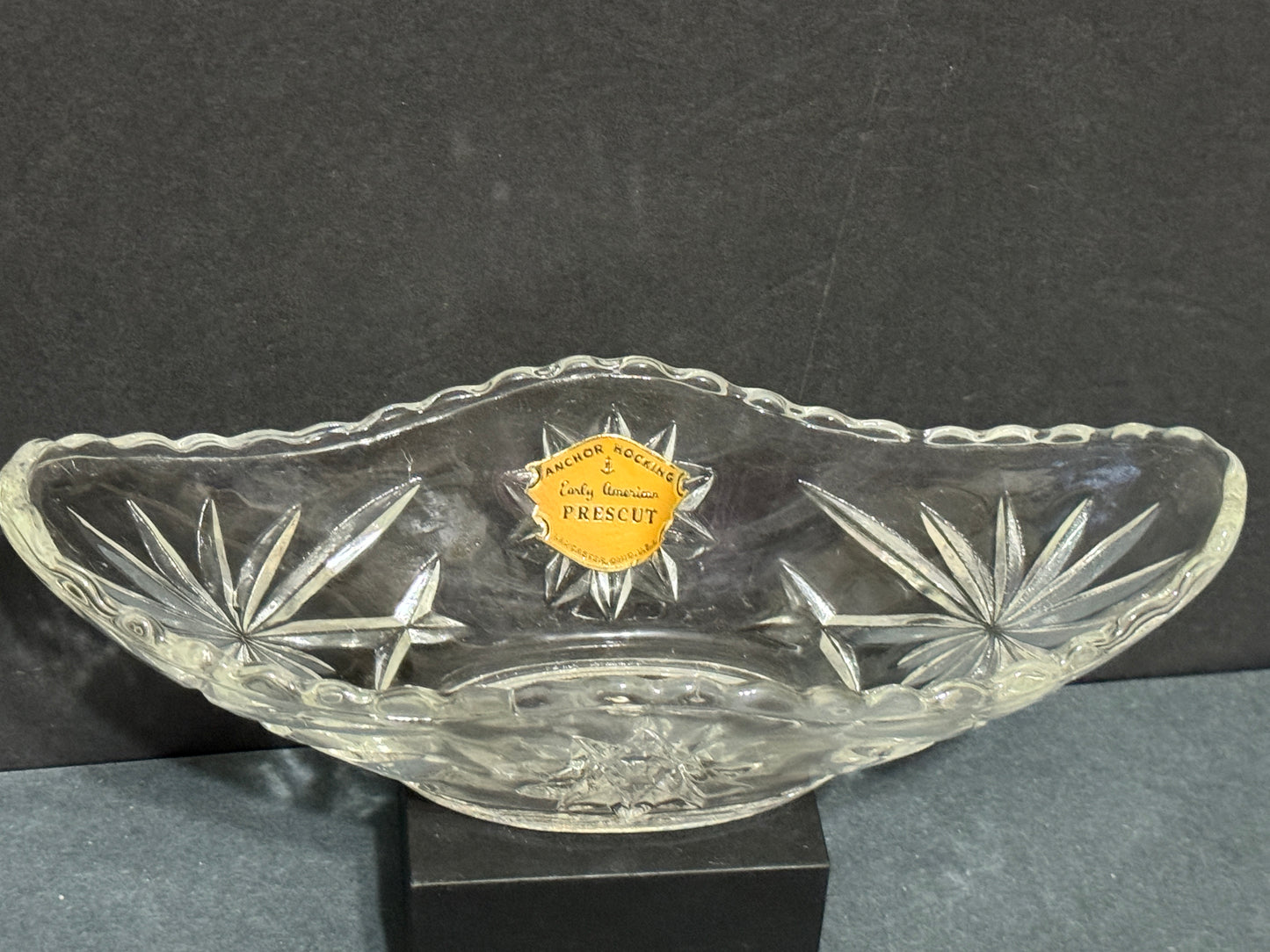 Star of David Candy Dish Anchor Hocking - Vintage