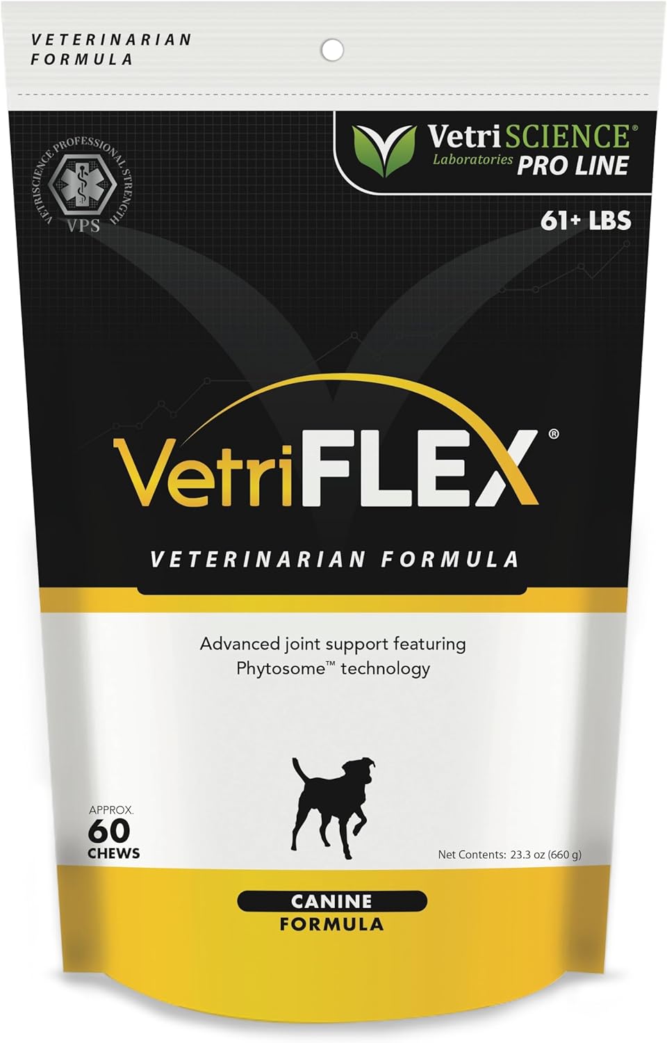 VetriScience VetriFlex 61+lbs 1/1 count 60 chews