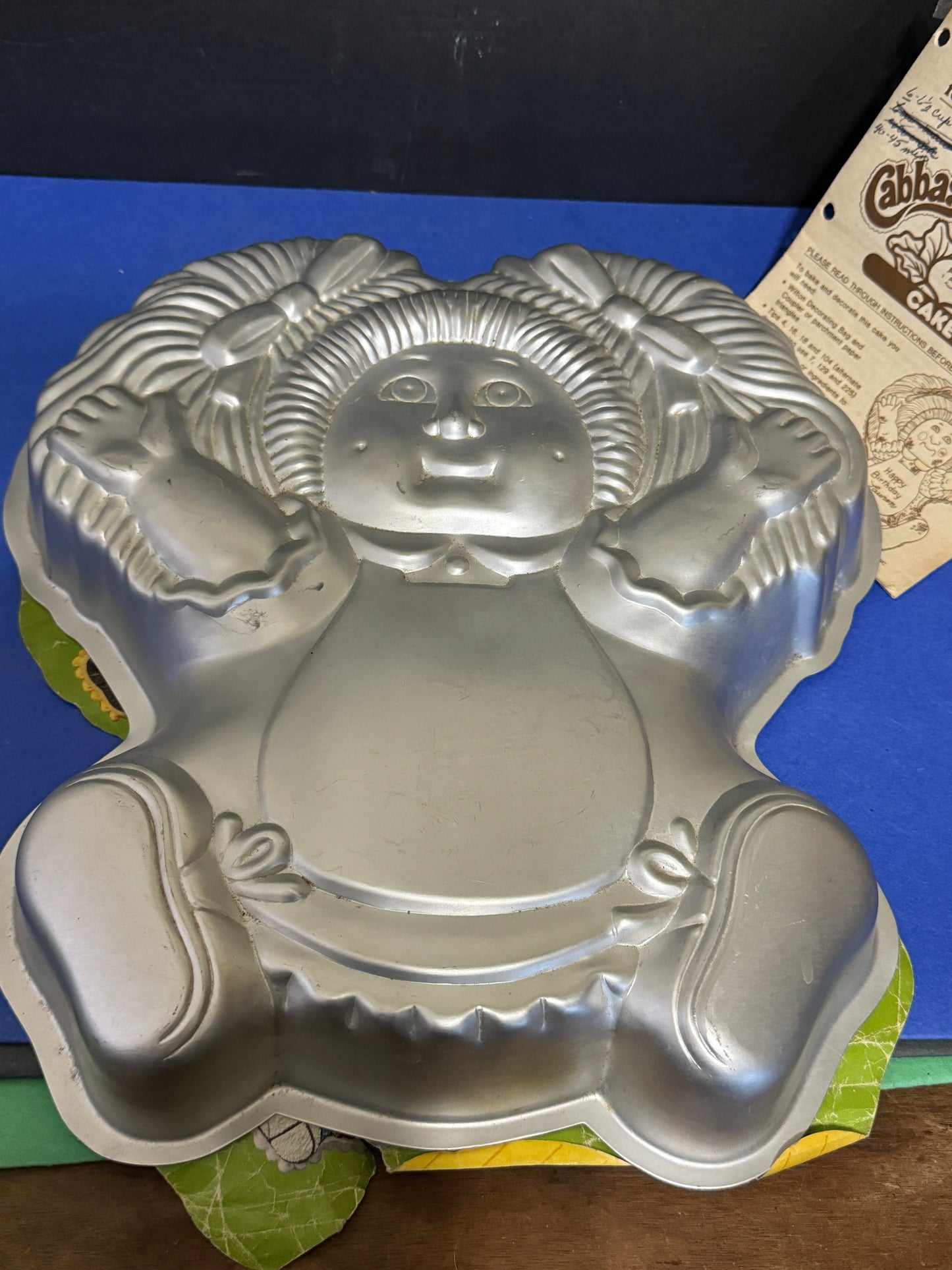 Wilton Cabbage Patch Kids Cake Pan Mold 1984 w Insert - VINTAGE