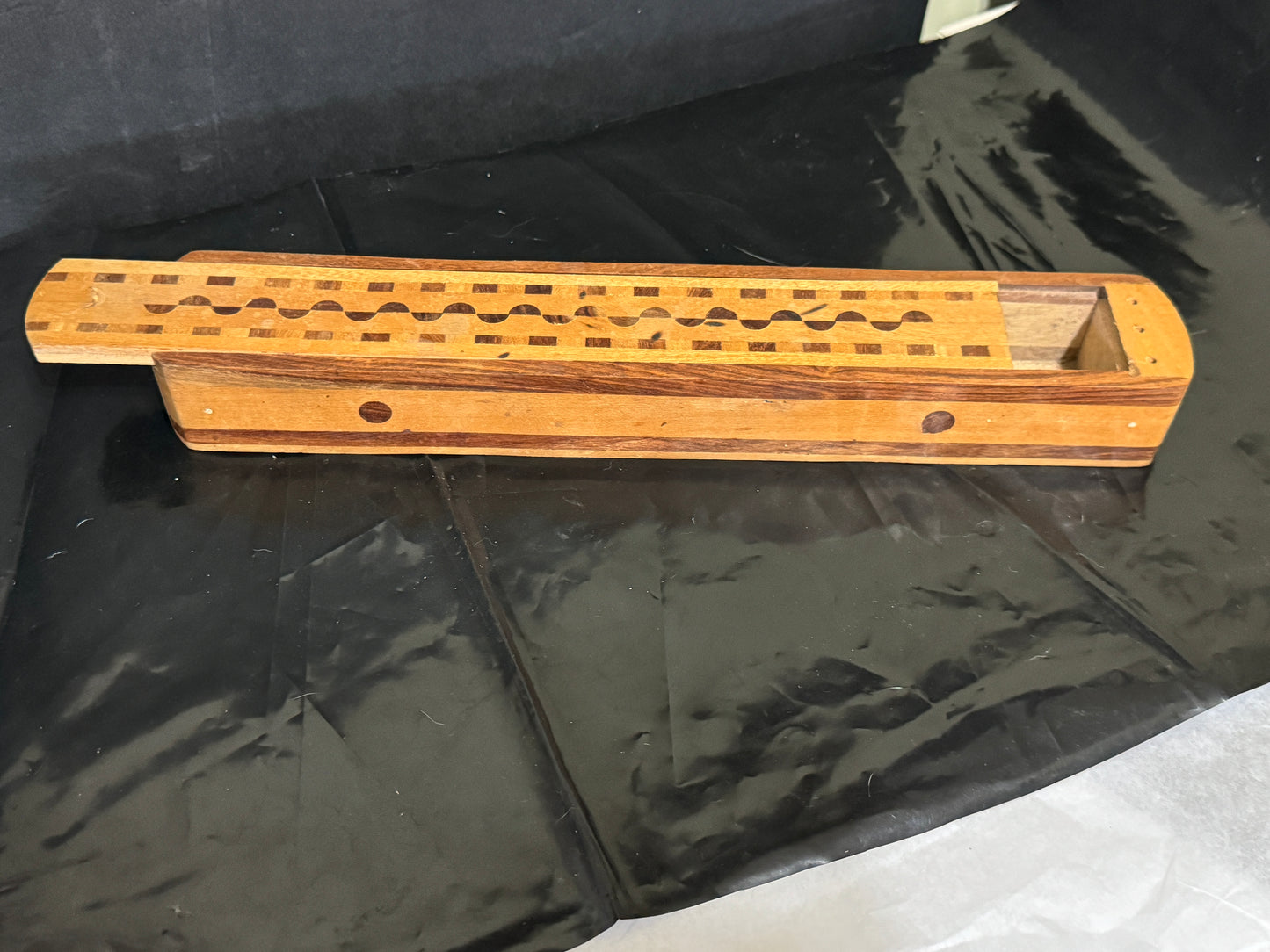 Coffin Wooden Incense Burner Box for Sticks and Cones