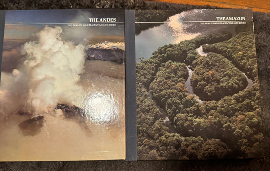 World Wild Places Time-Life Books The Andes and The Amazon (Set of 2)