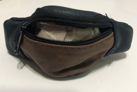 Genuine Leather Coin Purse - Handmade - Miniature Fanny Pack