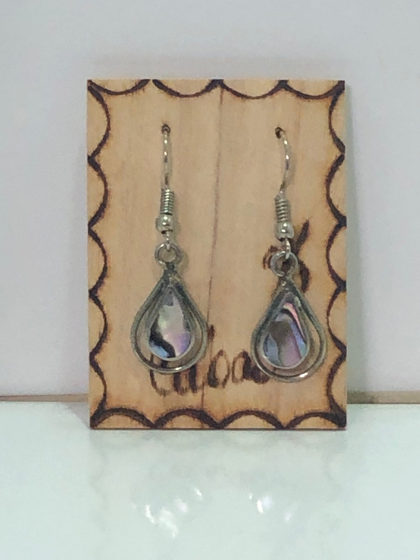 Paula Shell  and Silver Earrings