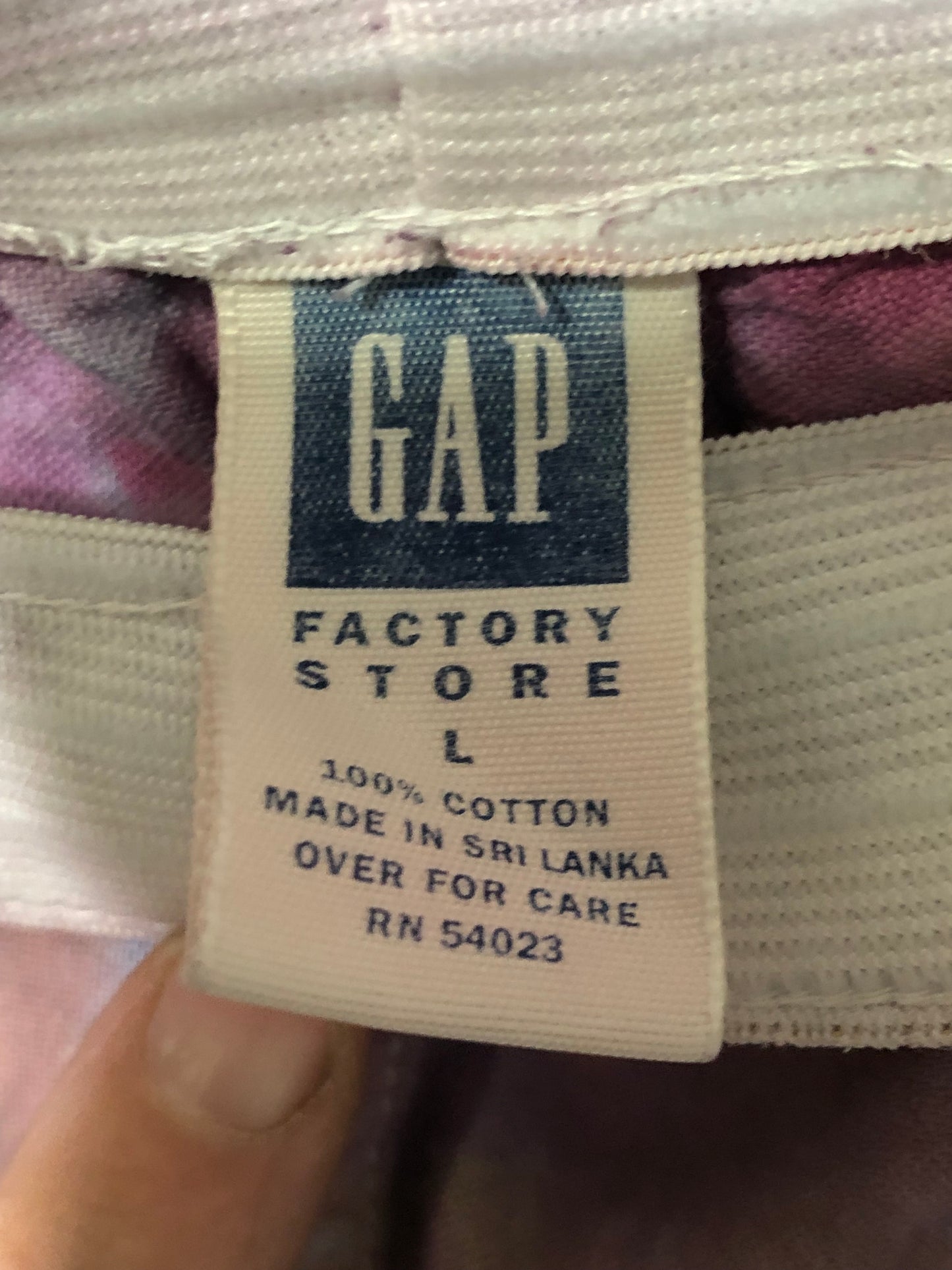 Upcycled Boxer Cotton Gap Factory Store Size Large