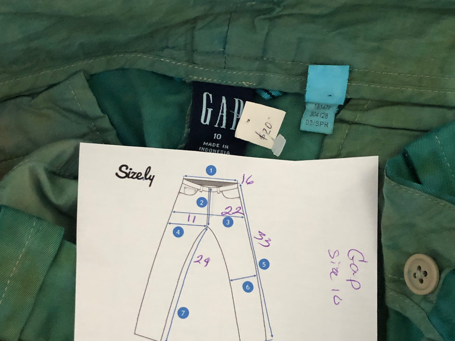 Upcycled Pants - Gap Size 10