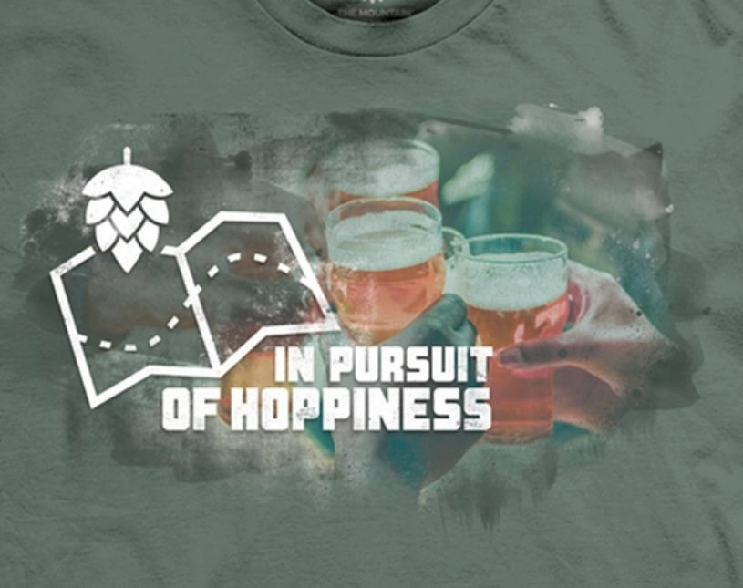 Pursuit of Hoppiness- The Mountain Unisex T-Shirt Size: XL