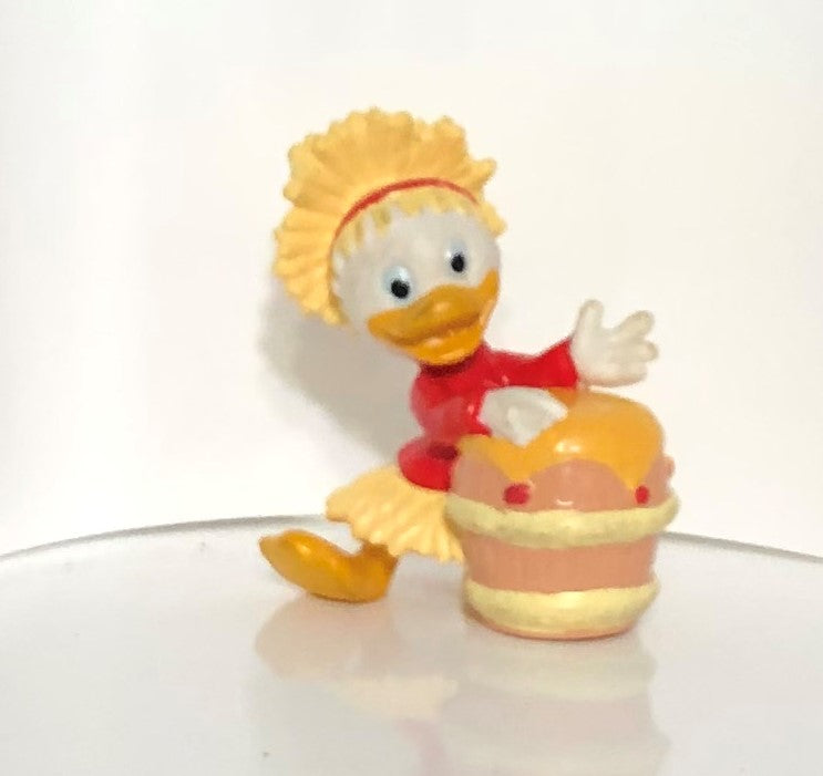 Huey Playing The Drum Ducktales Toy  Kellogg's Cereal - Vintage