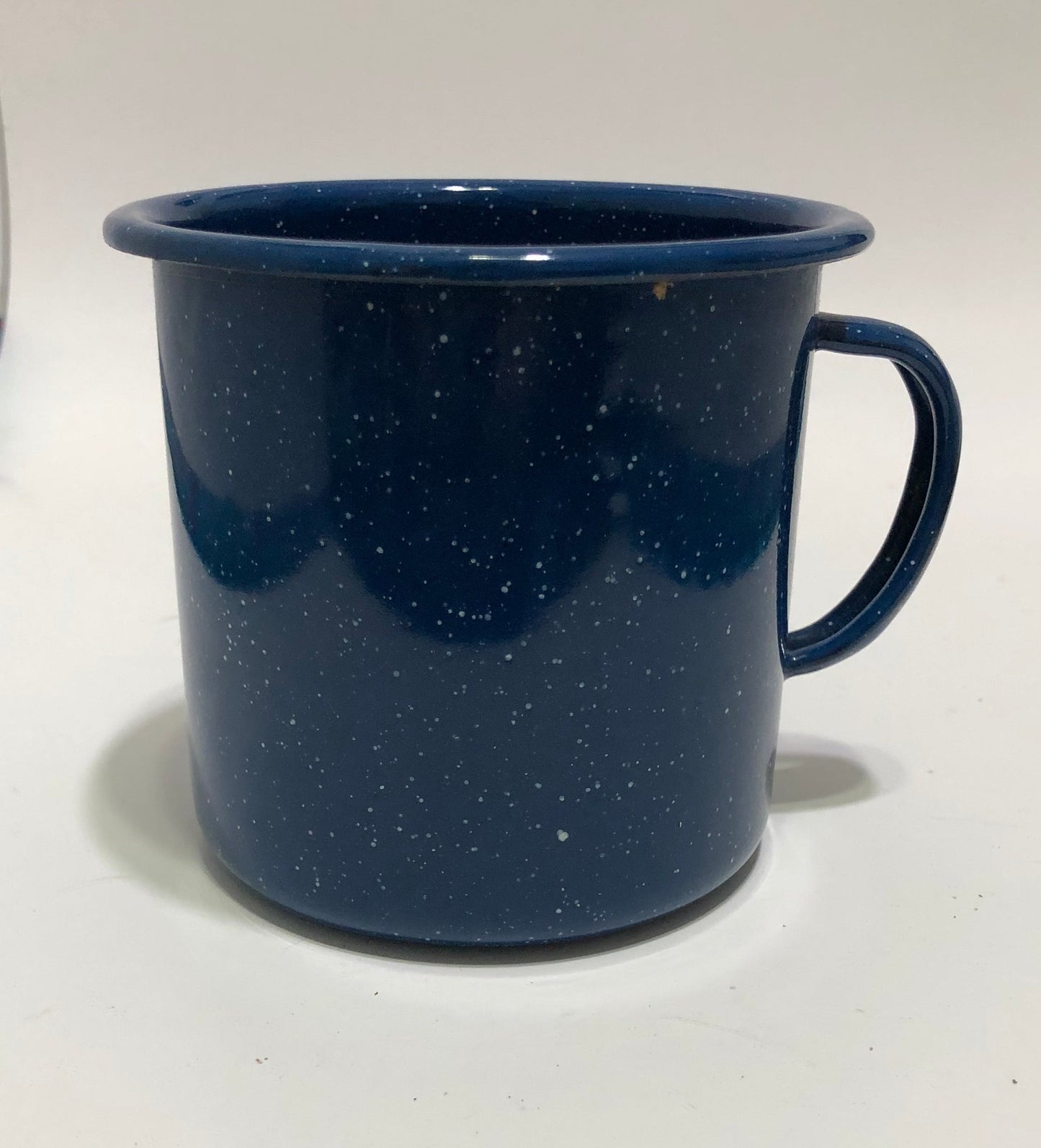 Blue Enamelware Coffee Cups Vintage