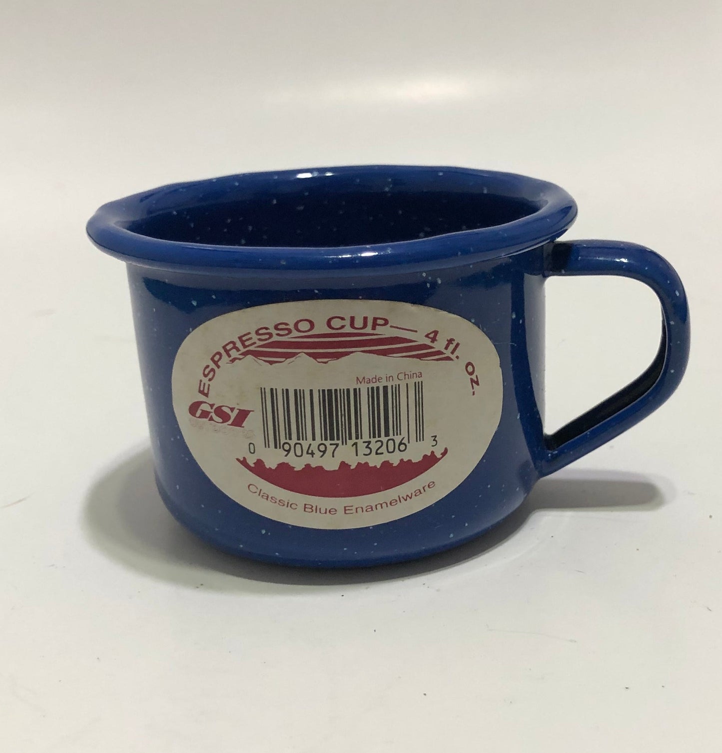 Blue Enamelware Coffee Cups Vintage