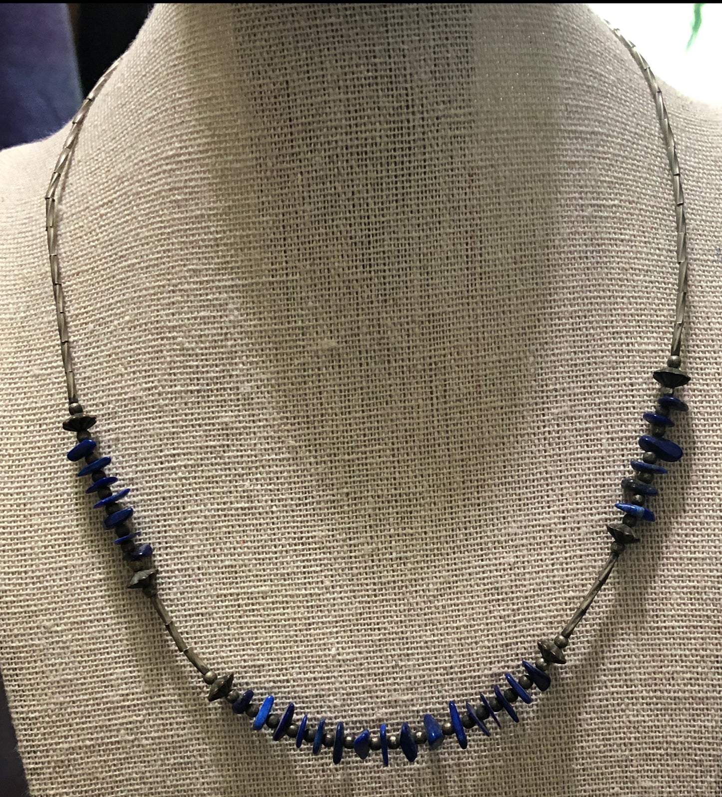 Silver and Lapis Lazuli Necklace