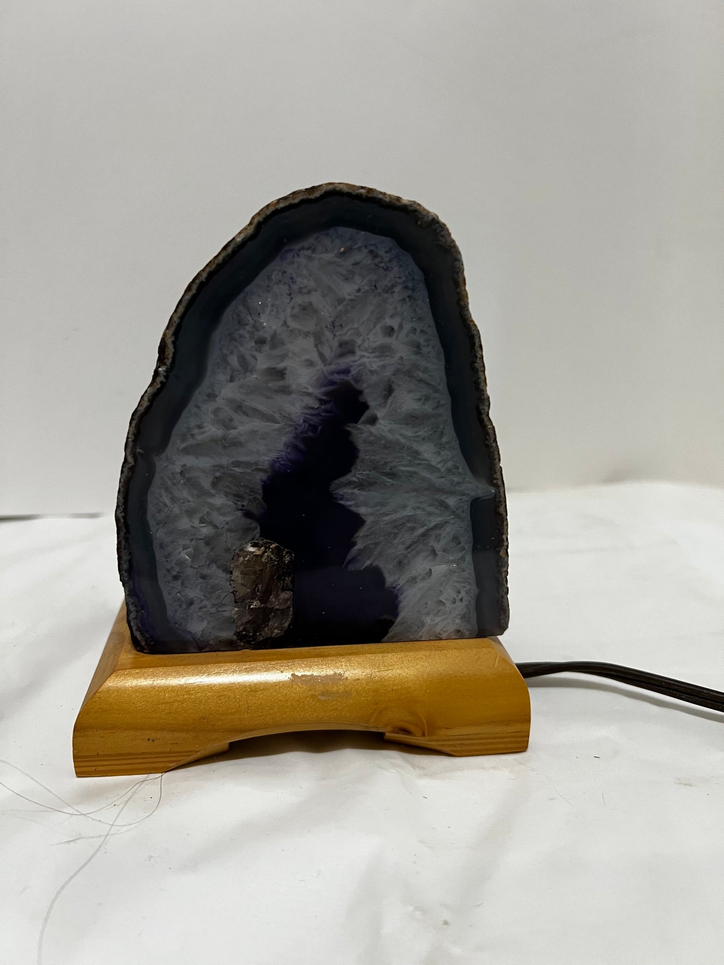 Amethyst slab night light