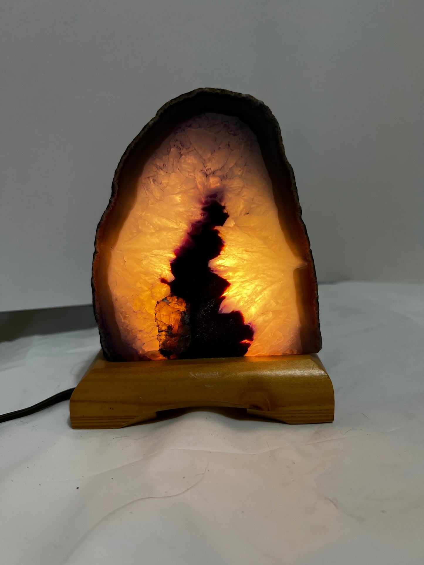 Amethyst slab night light