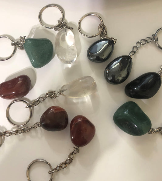 Polished Stone Keychains