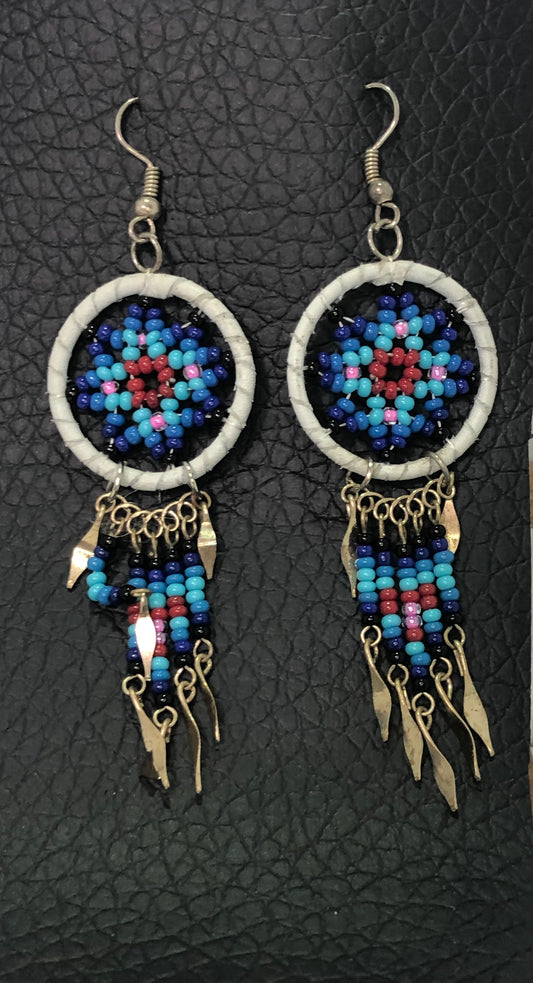 Dream Catcher Earrings.  Native Design