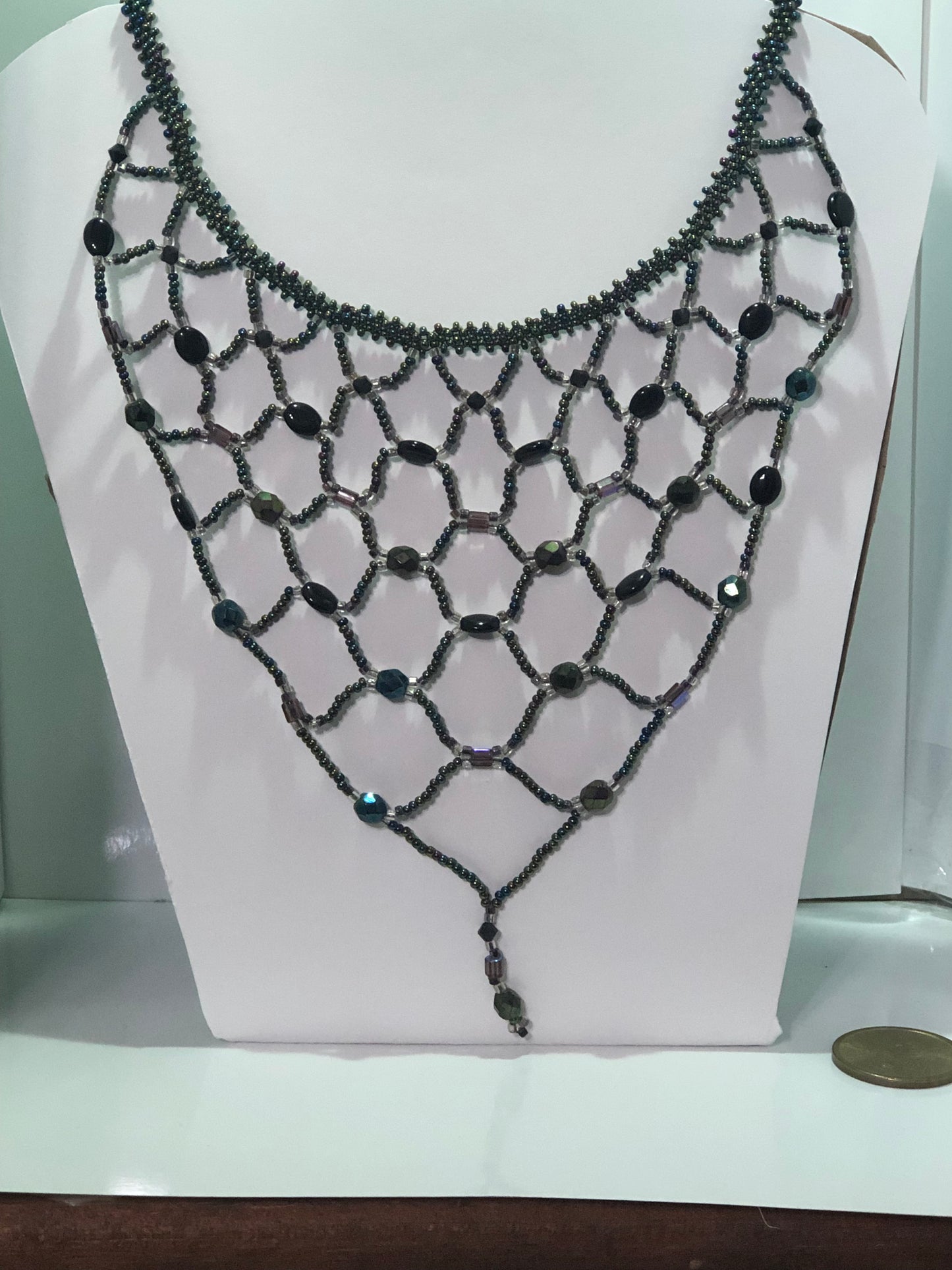 Beaded Vintage Bib Necklace