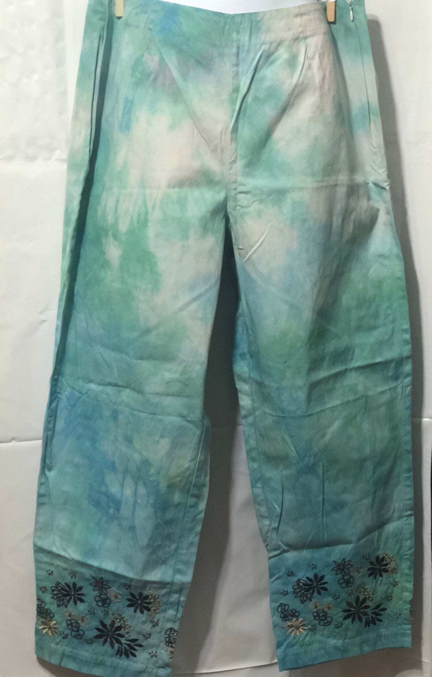 Upcycled 3/4 Length Pants Size: Medium