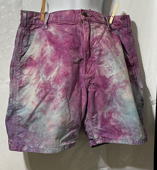 Tie Dyed Carhartt Shorts size 36