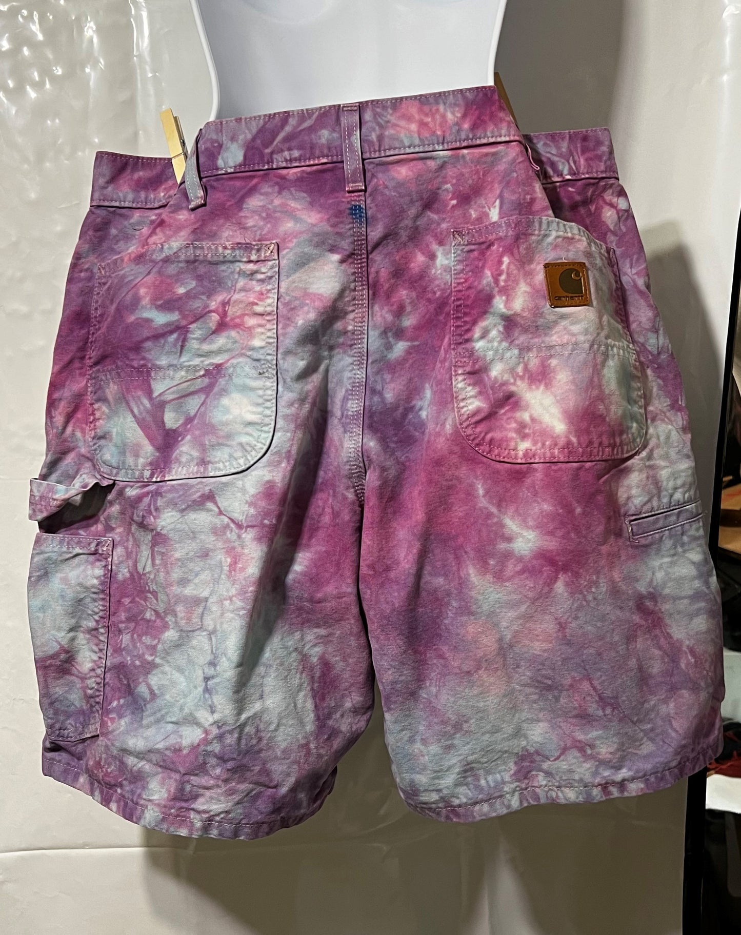 Tie Dyed Carhartt Shorts size 36