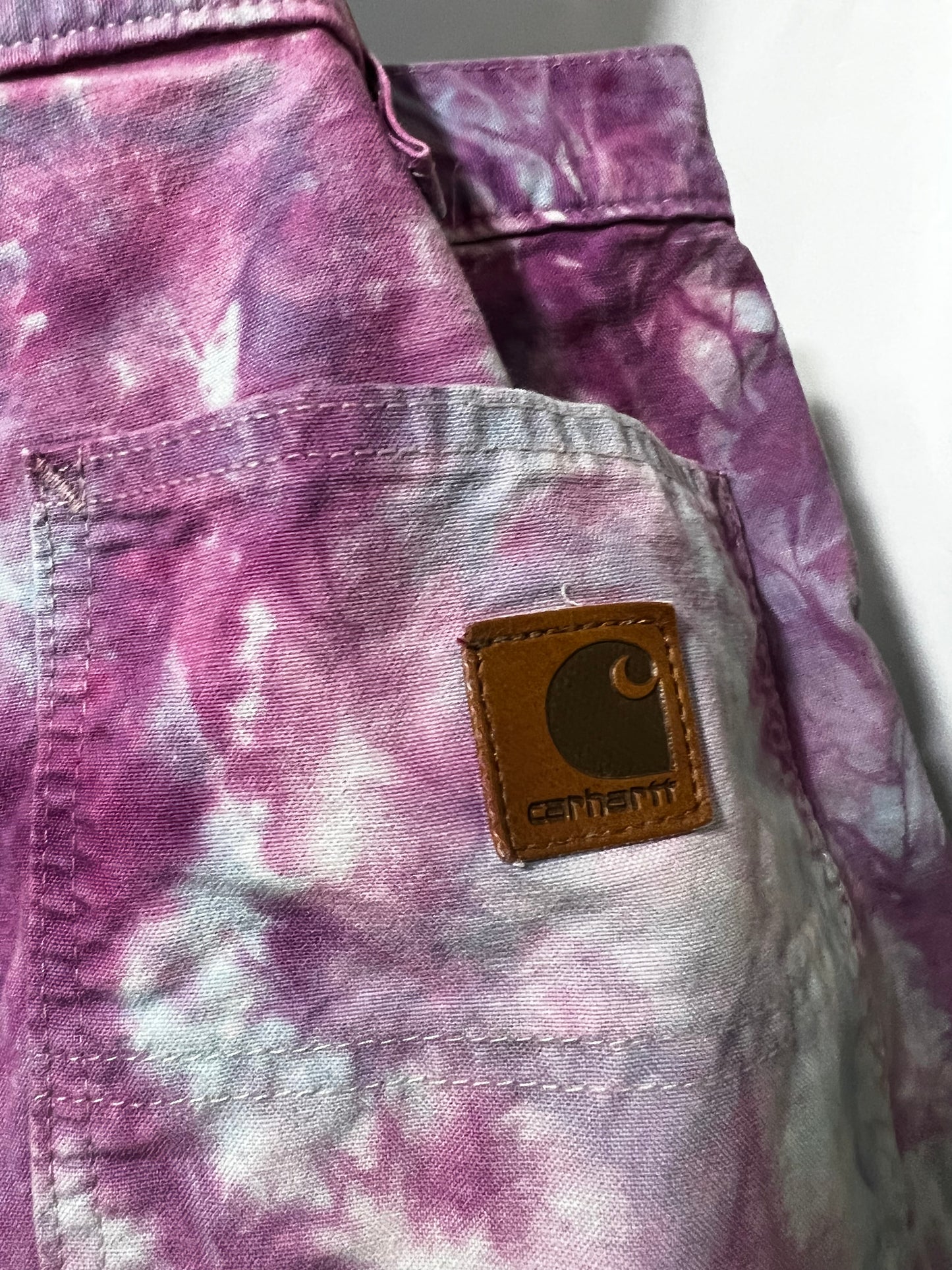 Tie Dyed Carhartt Shorts size 36