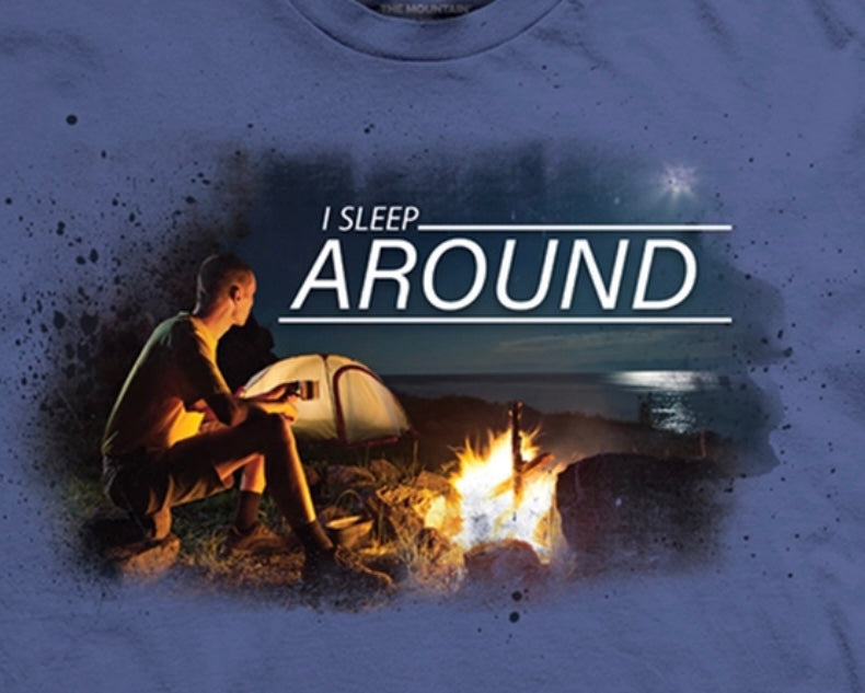 Sleep Around The Mountain Graphic Unisex T-Shirt: Size: XL