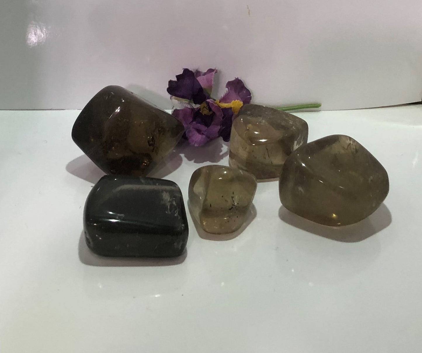 Polished Smokey Quartz Stones