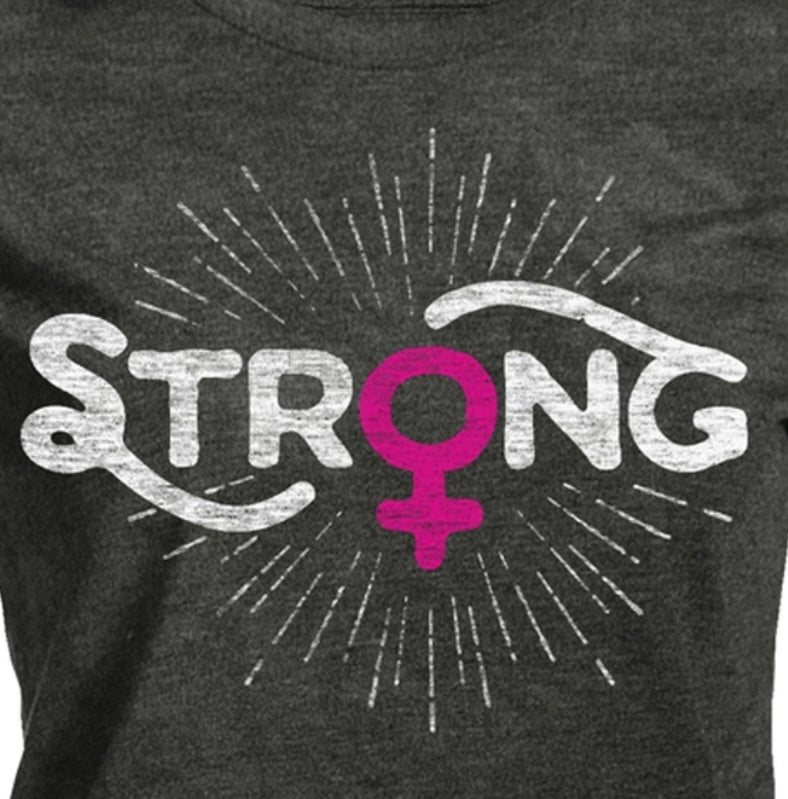 Strong Woman- The Mountain Women's Triblend Crew Neck T-Shirt Size: L